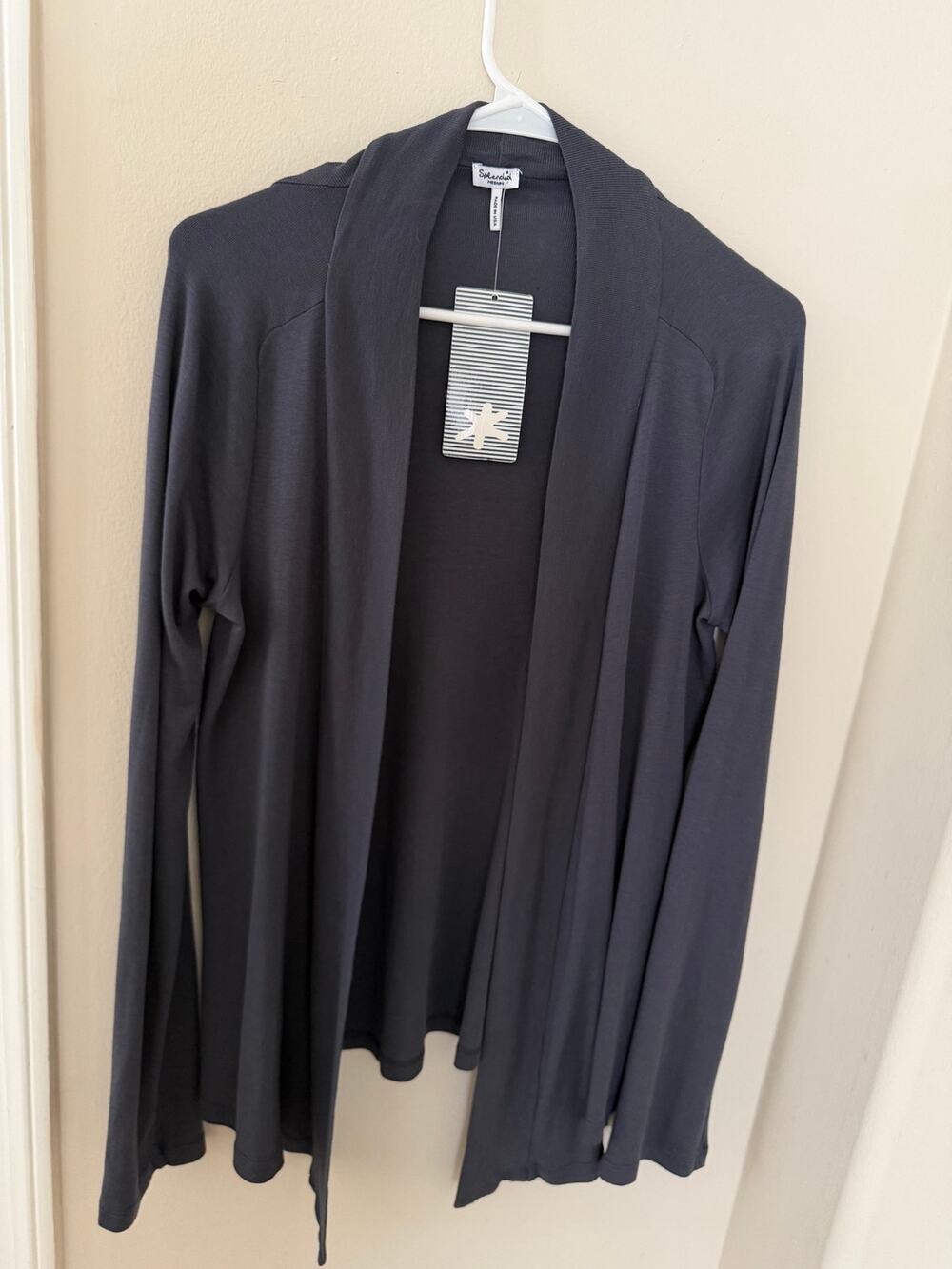 Splendid NWT Navy Open Cardigan - Pima Cotton Blend Size M
